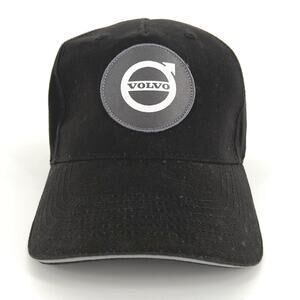 Volvo black strap back hat